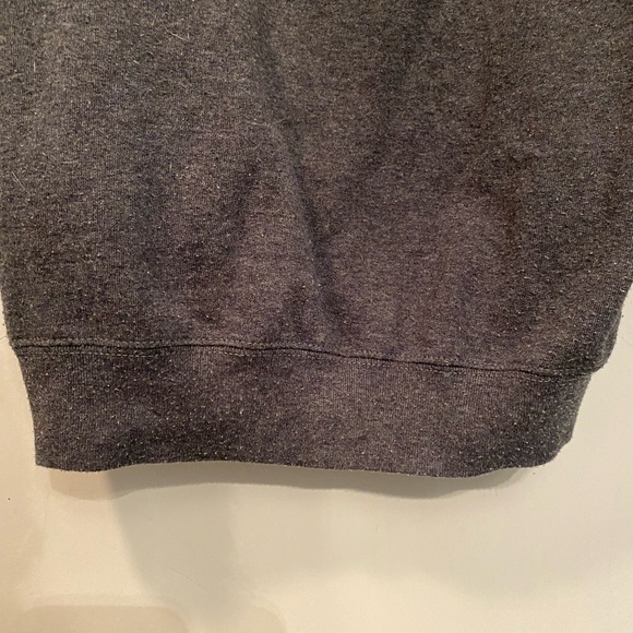 - Like New Dark Gray Womens Hoodie Size Large w/ HOPE, God Loves You Logo - Picture 5 of 7